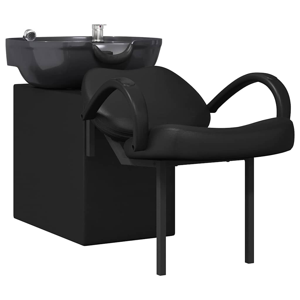 Stolica za šampon Crna 136 x 60 x 92 cm PVC