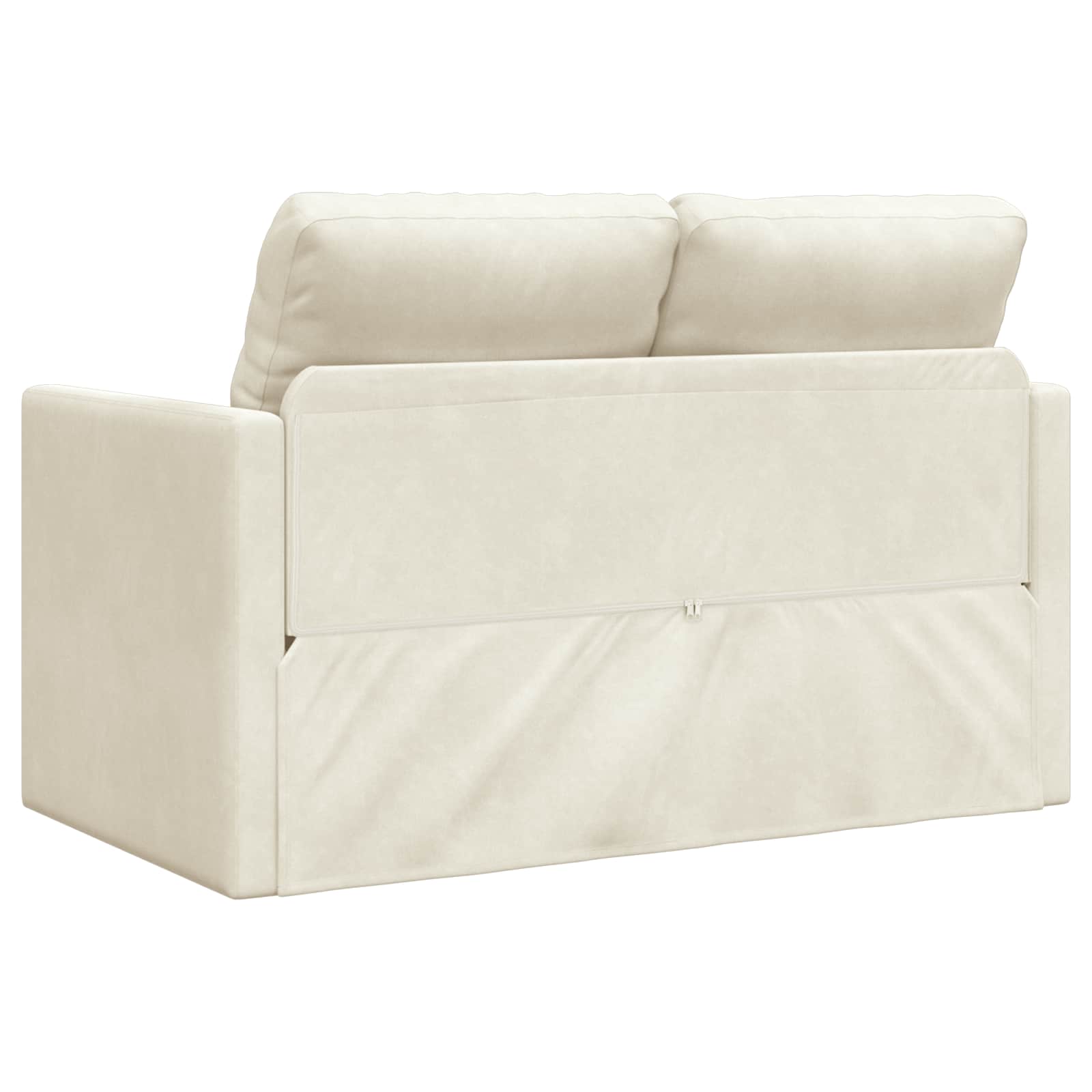 Krevet na razvlačenje Krema 204 x 122 x 60 cm Baršun