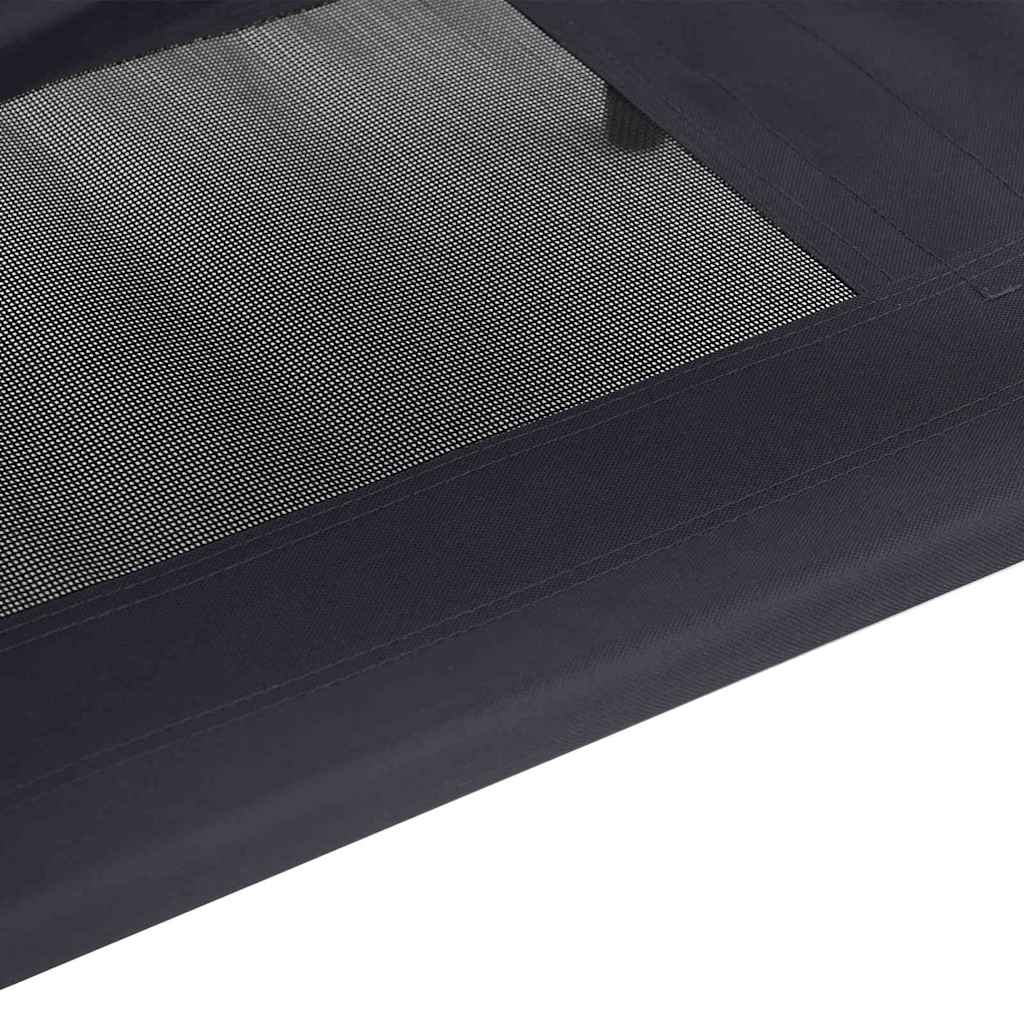 Krevet za psa Crna 122 x 93 x 106,5 cm Čelik