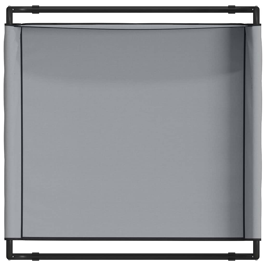 Krevet za psa Svijetlo siva 75 x 75 x 30 cm Čelik