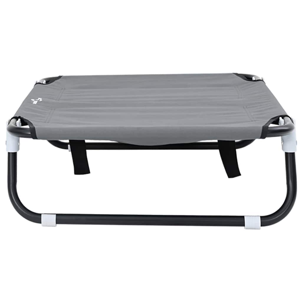 Krevet za psa Svijetlo siva 70 x 46 x 18 cm Čelik