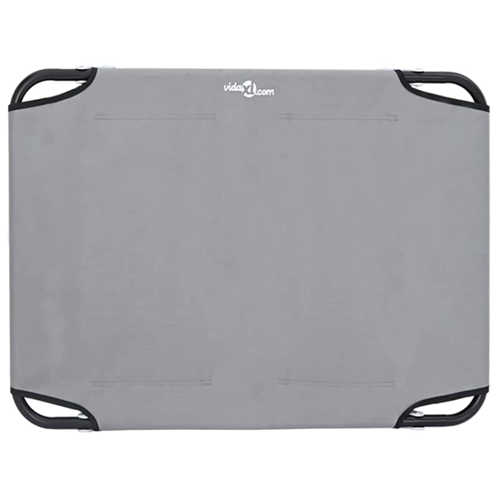 Krevet za psa Svijetlo siva 80 x 55 x 18 cm Čelik