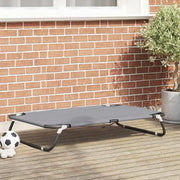 Krevet za psa Svijetlo siva 90 x 55 x 18 cm Čelik