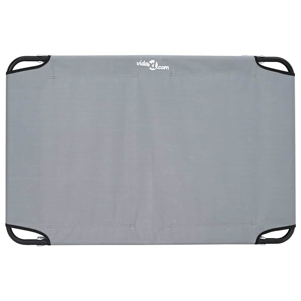 Krevet za psa Svijetlo siva 90 x 55 x 18 cm Čelik