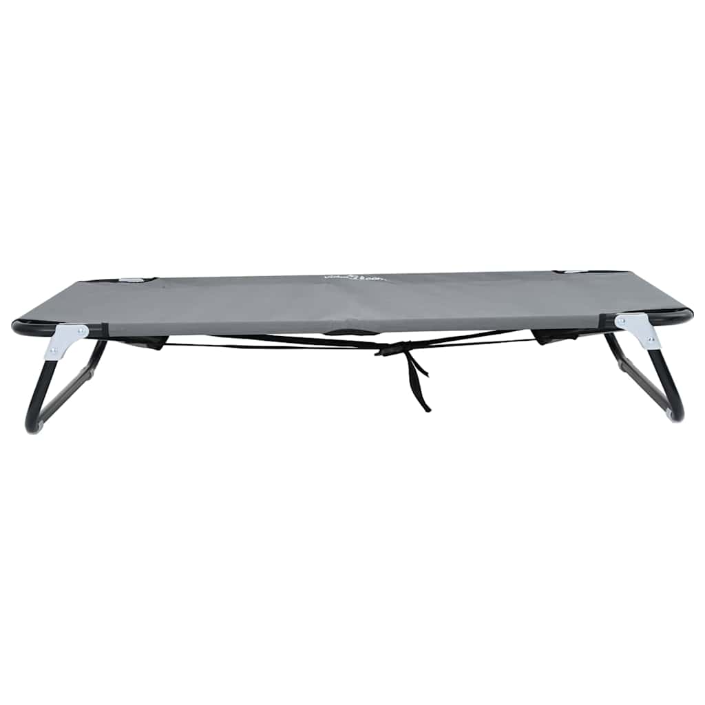 Krevet za psa Svijetlo siva 105 x 65 x 18 cm Čelik