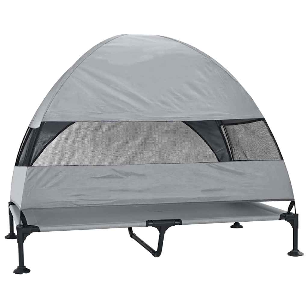 Povišeni krevet za pse Svijetlo siva 127 x 81 x 108 cm