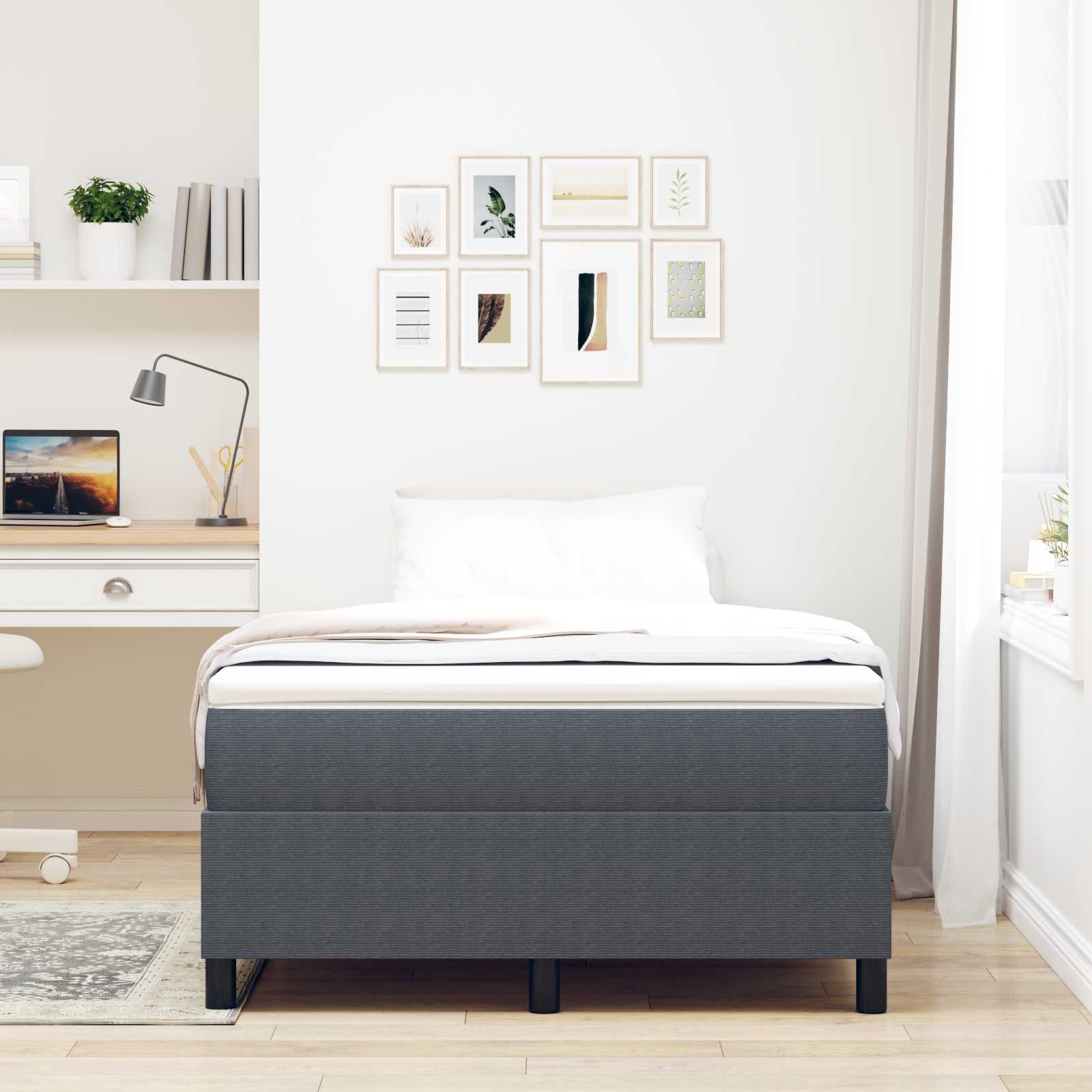Krevetna platforma Tamno siva 120 x 200 cm Kordura tekstil