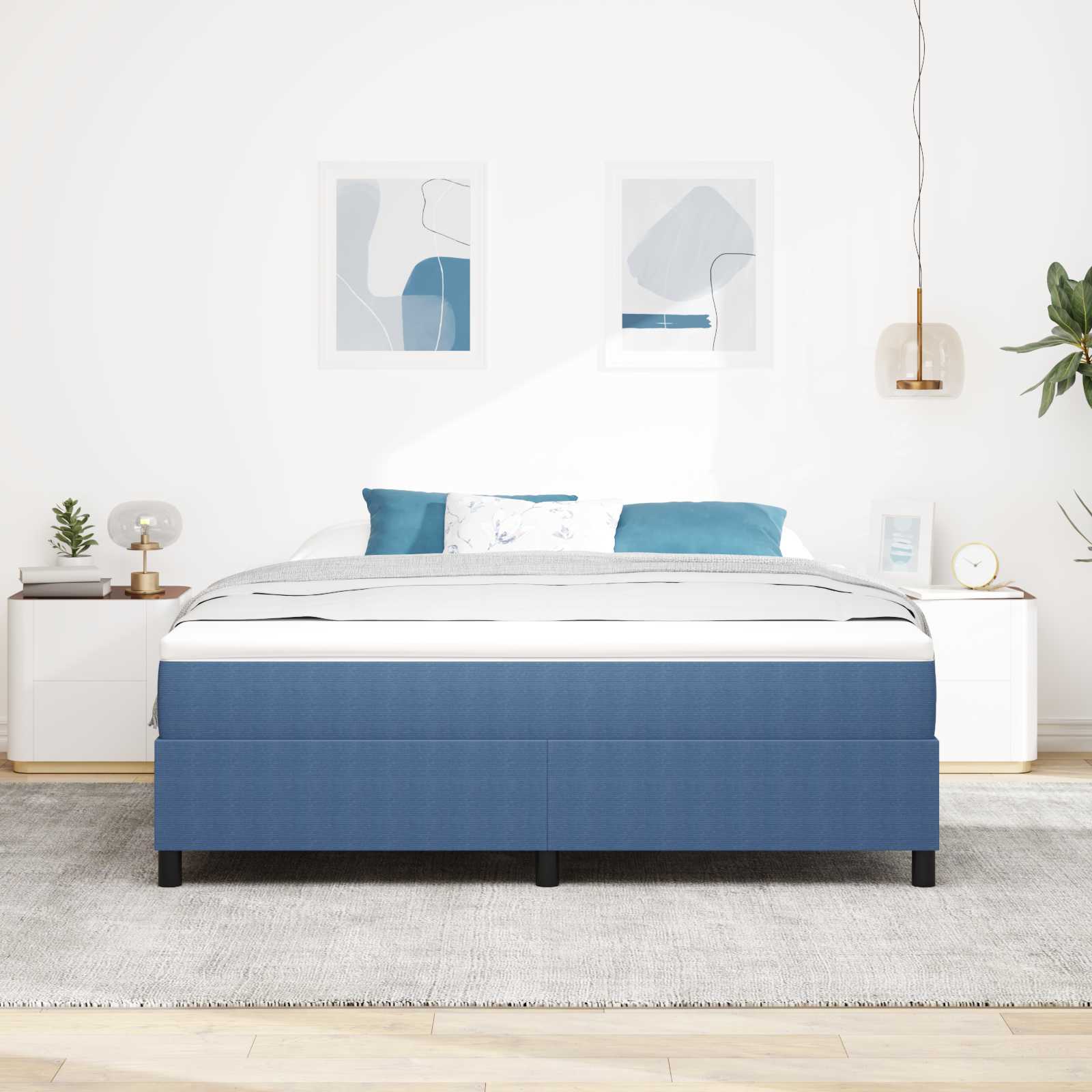 Krevetna platforma Plava 180 x 200 cm Kordura tekstil