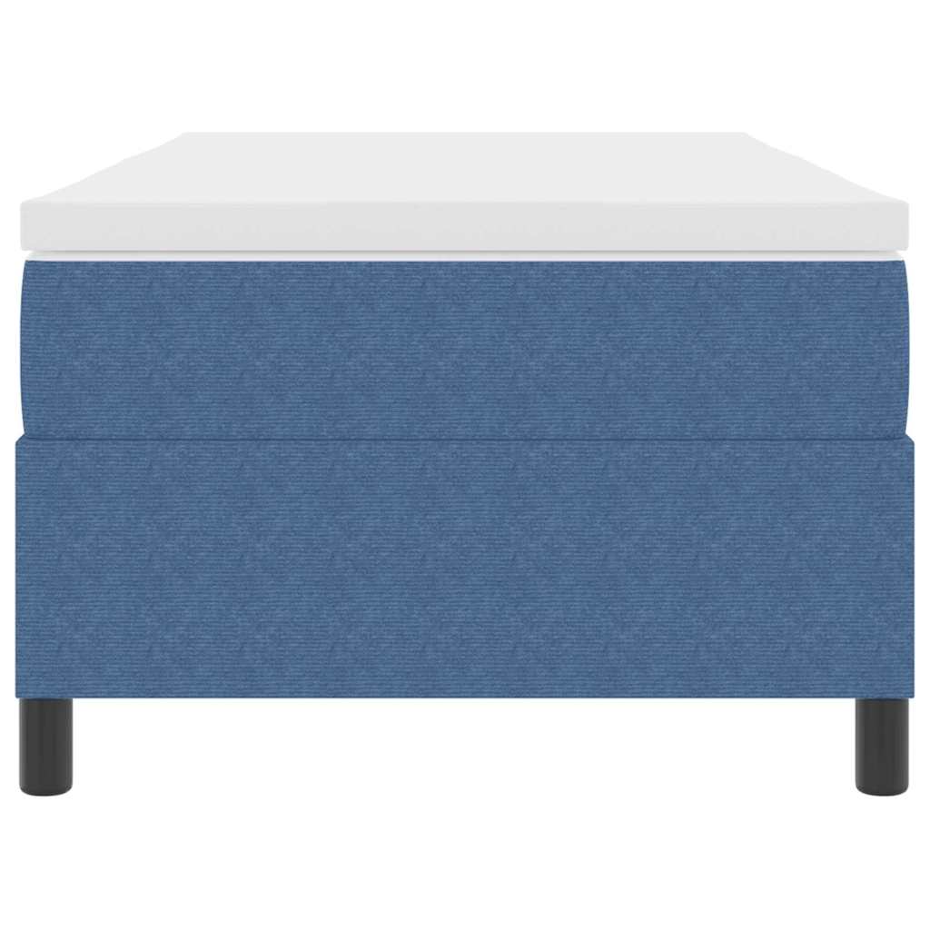 Krevet s opruga kutije Plava i bijela 90 x 200 cm