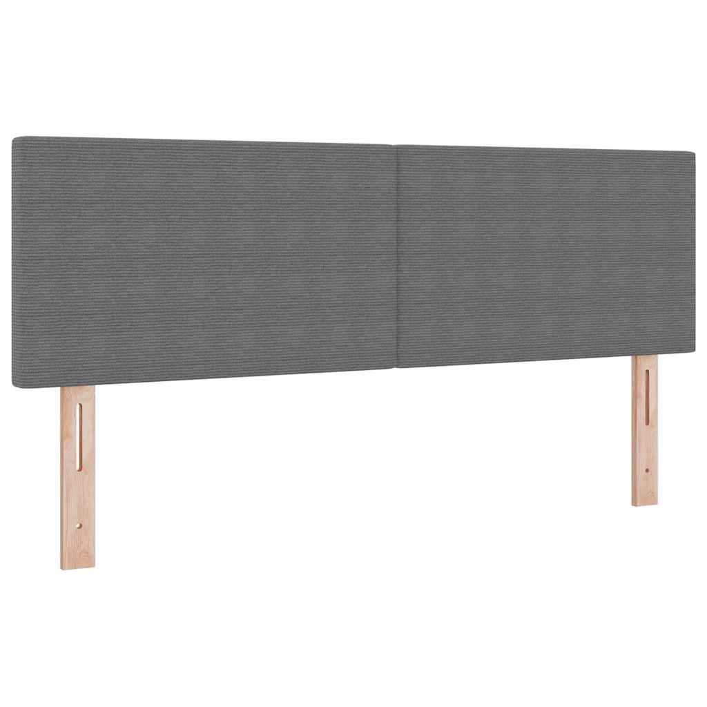 Krevet s opruga kutije Svijetlo siva i bijela. 140 x 190 cm