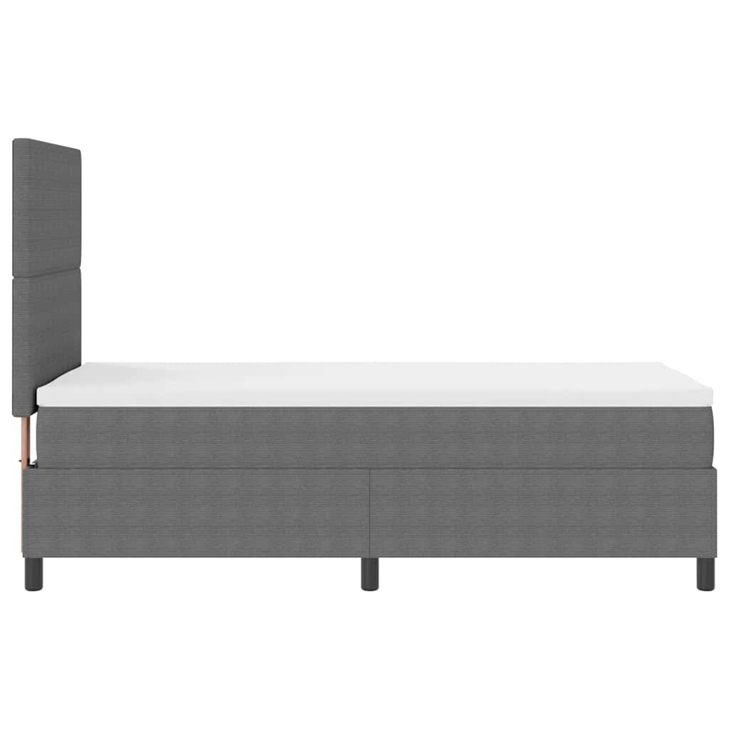 LED Box Spring Krevet Svijetlo siva i bijela. 80 x 200 cm