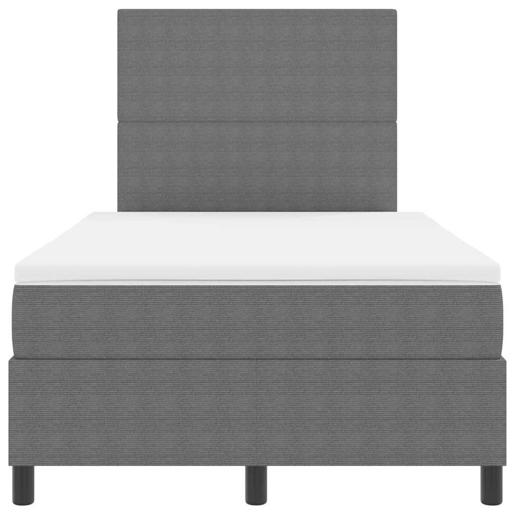 LED Box Spring Krevet Svijetlo siva i bijela. 120 x 190 cm