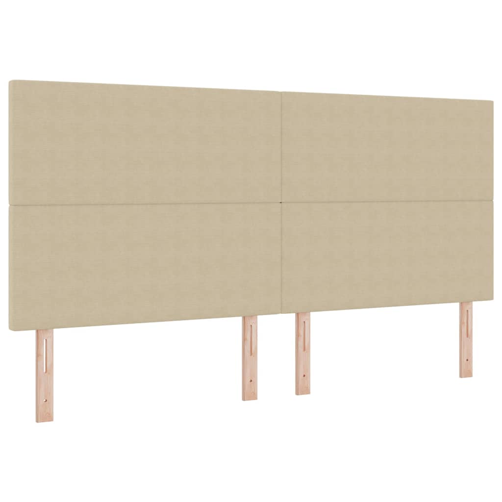LED Box Spring Krevet Svijetlo siva i bijela. 200 x 200 cm
