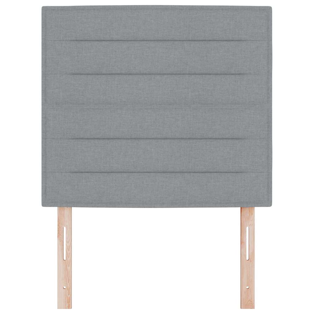 Uzglavlje Svijetlo siva 80 cm tkanina