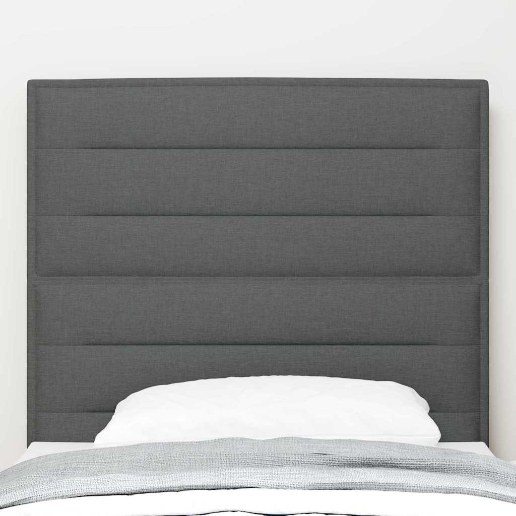 Uzglavlje Tamno siva 80 cm tkanina