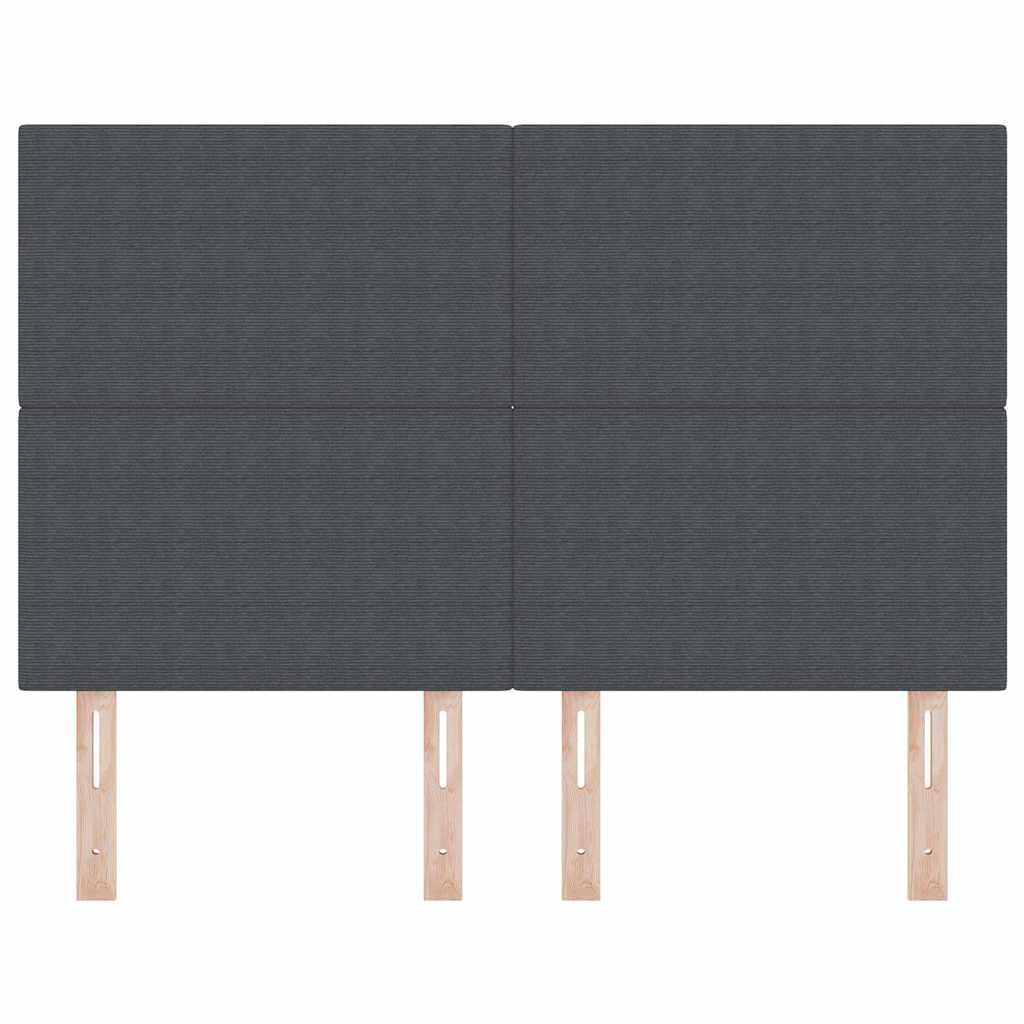 Uzglavlje Tamno siva 144 cm Kordura tekstil