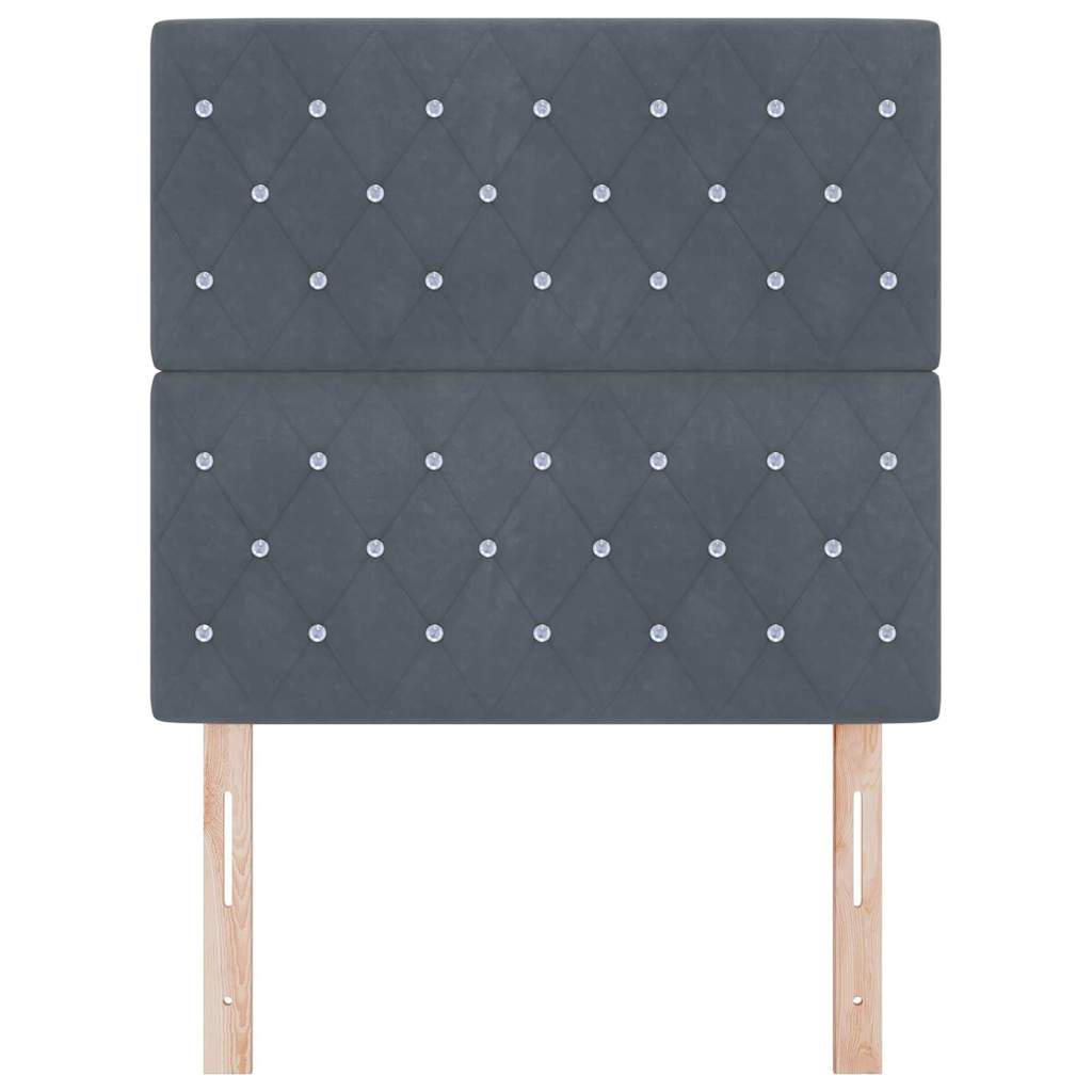 Uzglavlje Tamno siva 100 cm Baršun