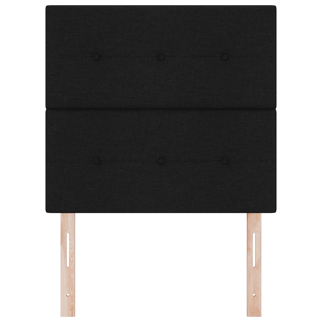 Uzglavlje podesivo po visini s uzglavljem Crna 80 cm tkanina