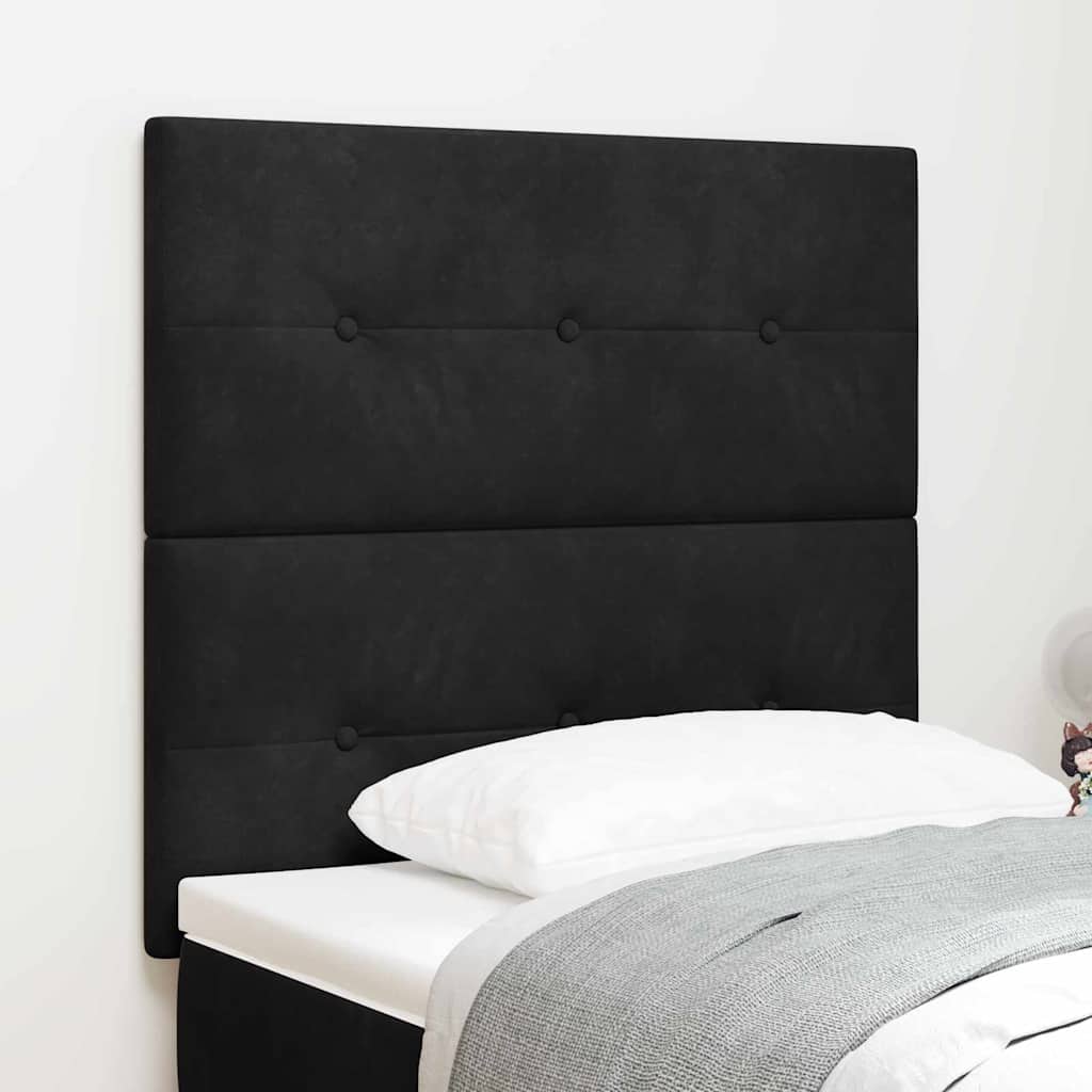 Uzglavlje Crna 80 cm Baršun