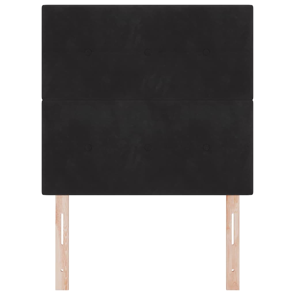 Uzglavlje Crna 80 cm Baršun