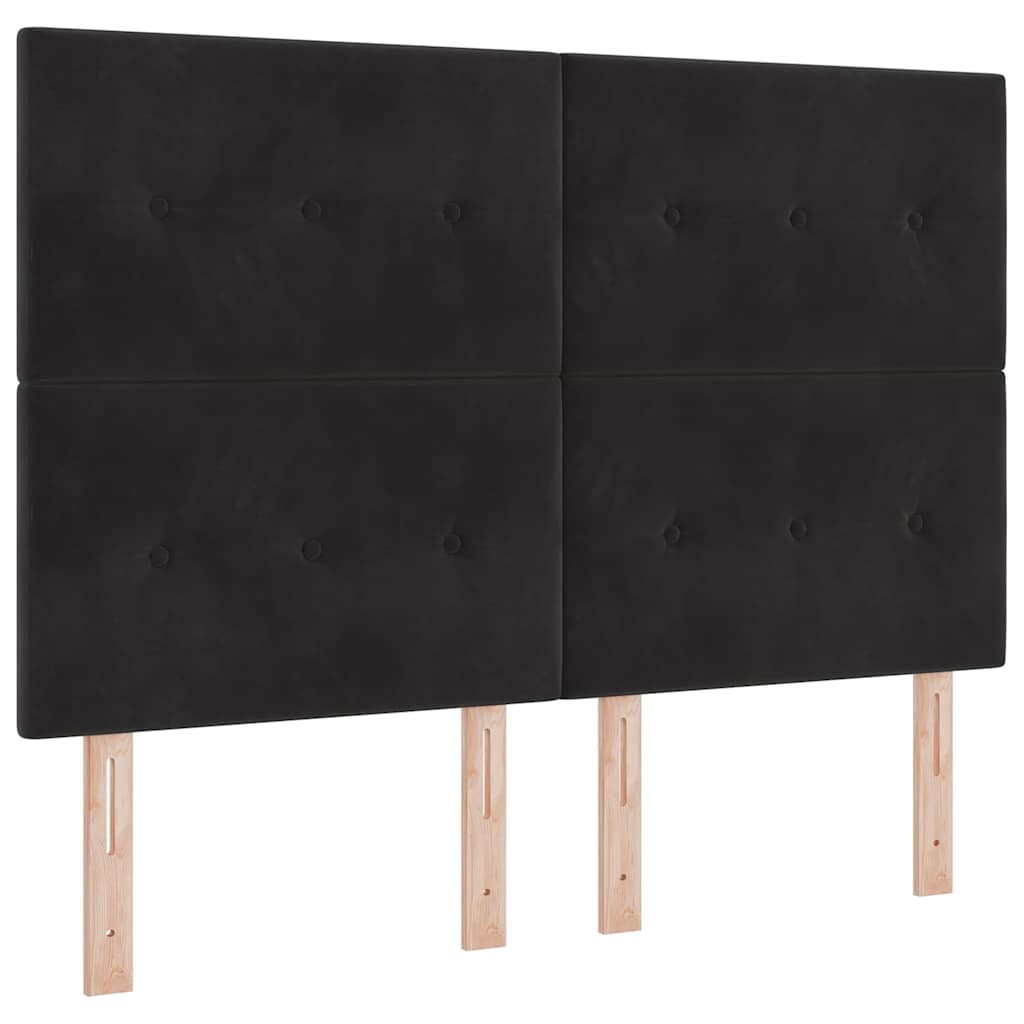 Uzglavlje Crna 144 cm Baršun