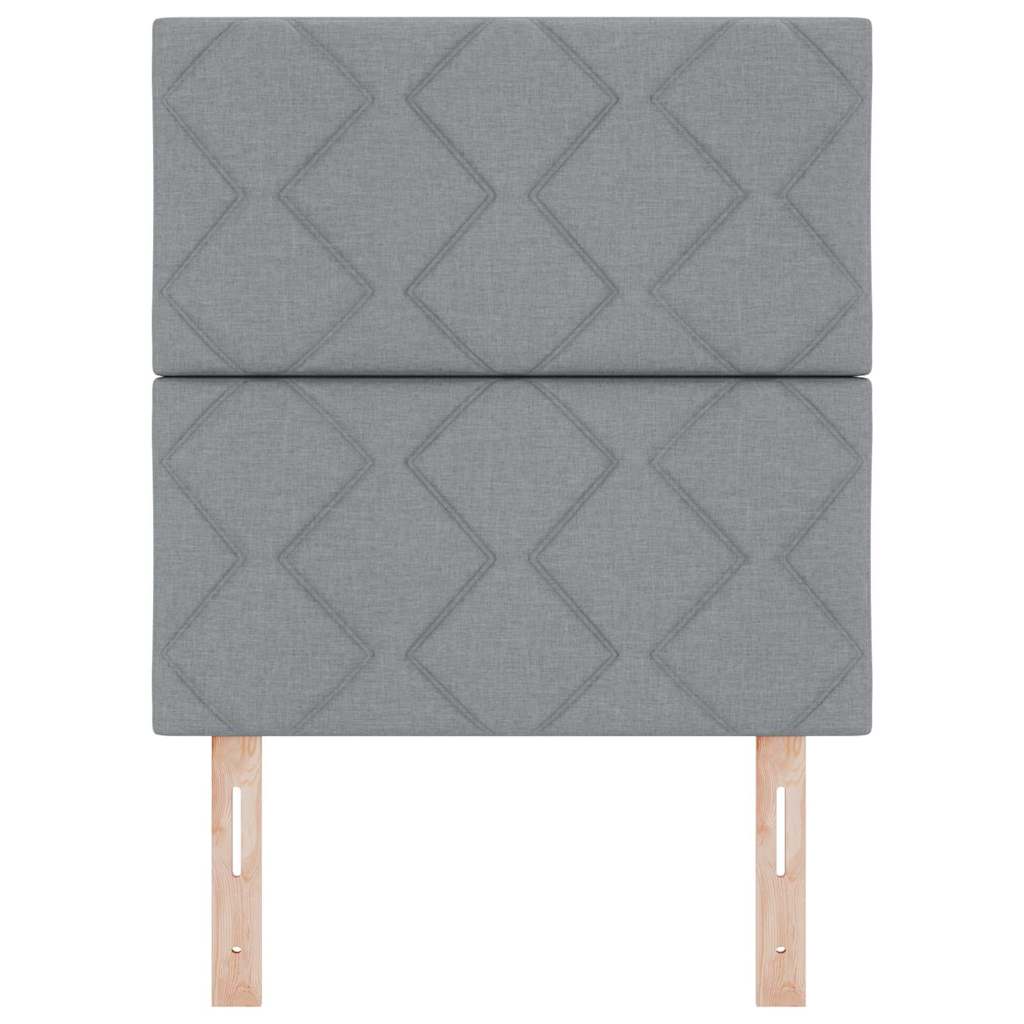 Uzglavlje Svijetlo siva 80 cm tkanina