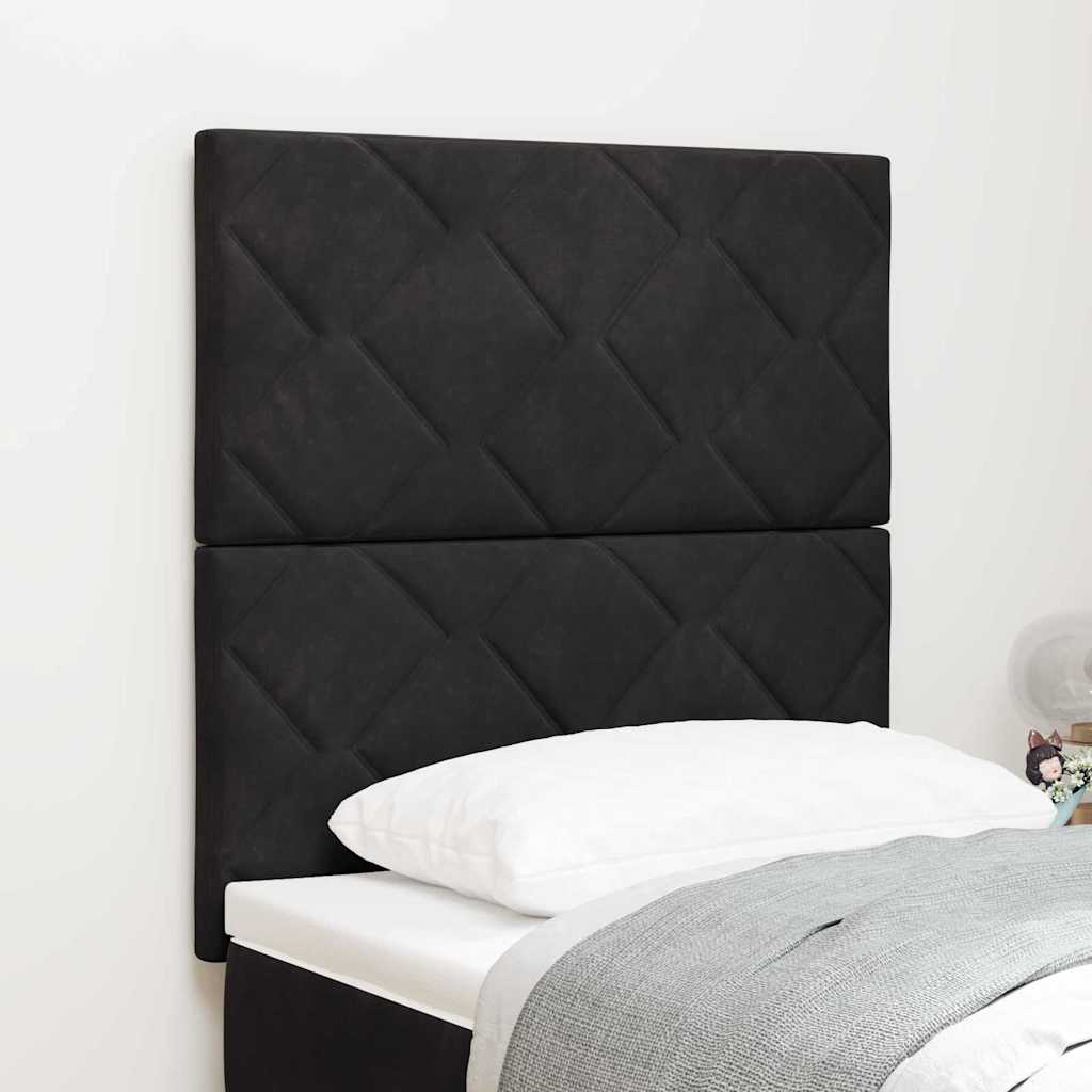 Uzglavlje Crna 80 cm Baršun