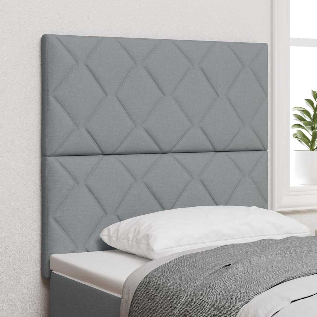 Uzglavlje Svijetlo siva 100 cm tkanina