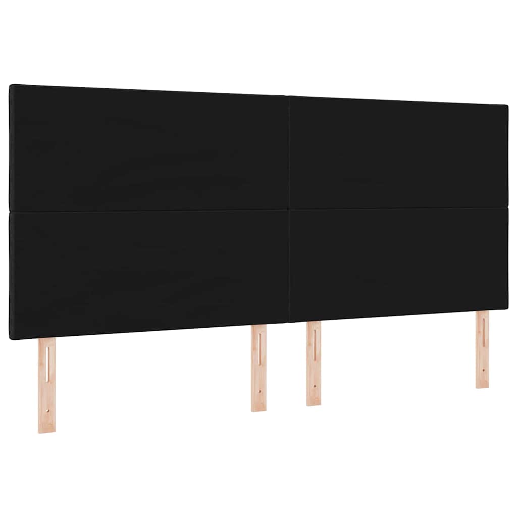 Uzglavlje Crna 200 cm tkanina