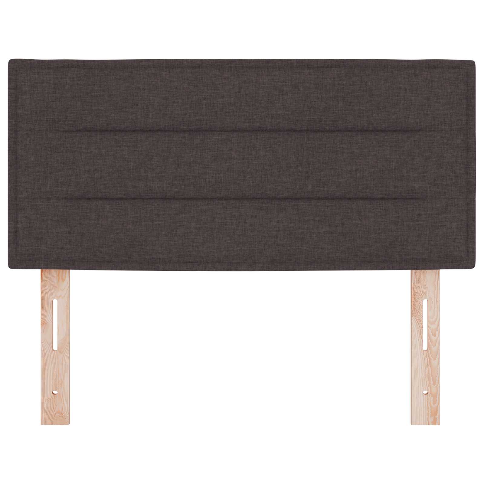 LED glava kreveta s LED trakama Tamno smeđa 80 cm tkanina