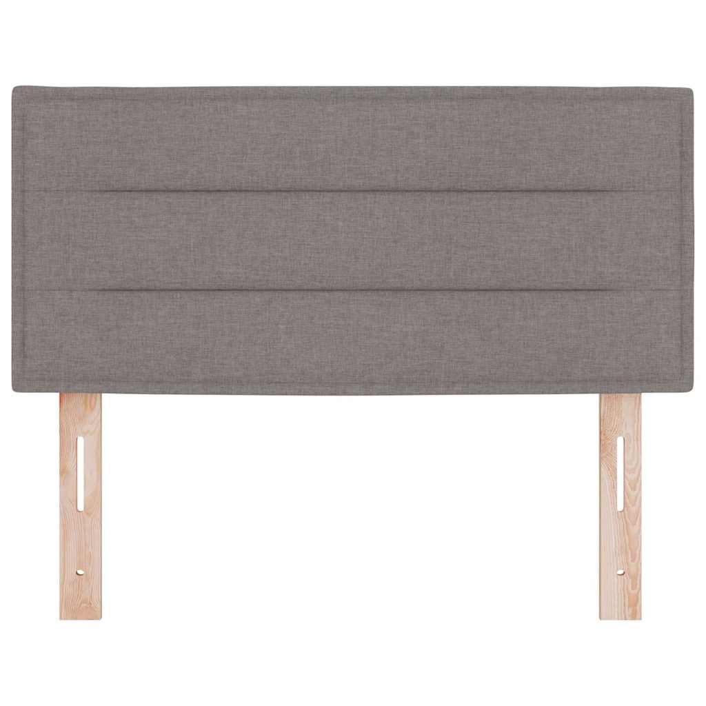 LED glava kreveta s LED trakama Sivo-smeđa 80 cm tkanina