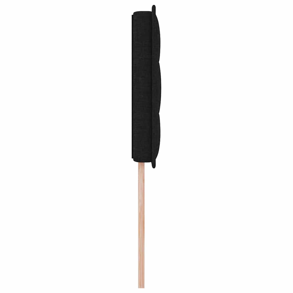 LED glava kreveta s LED trakama Crna 100 cm tkanina