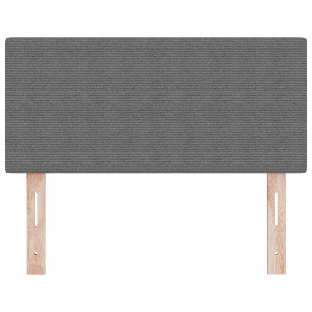 LED glava kreveta Svijetlo siva 100 cm Kordura tekstil