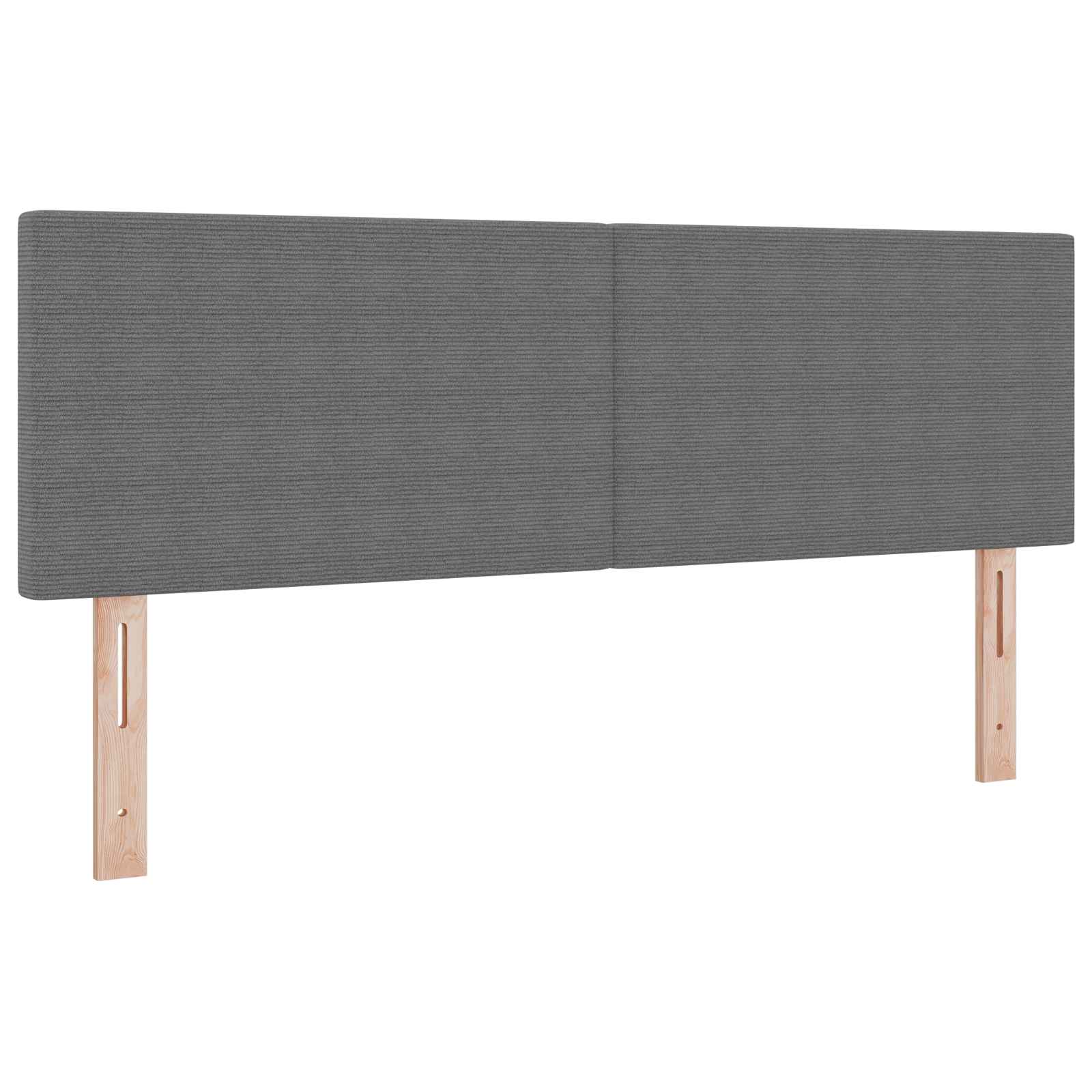 LED glava kreveta Svijetlo siva 144 cm Kordura tekstil