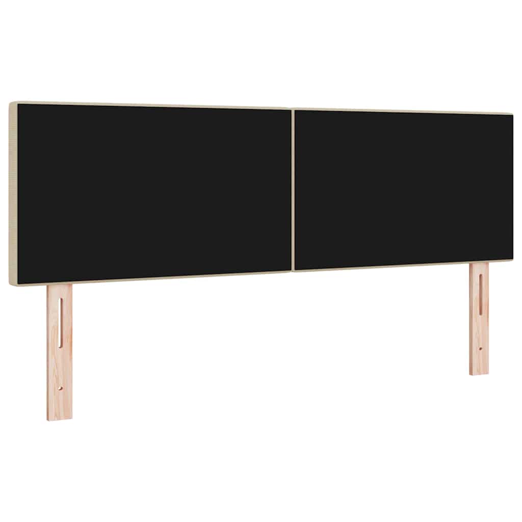 LED glava kreveta Siva zelena 160 cm Kordura tekstil