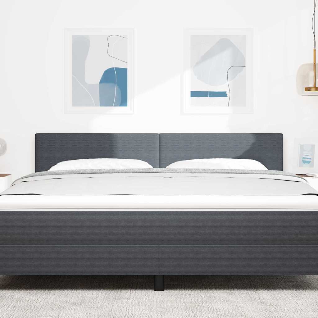 LED glava kreveta Tamno siva 180 cm Kordura tekstil