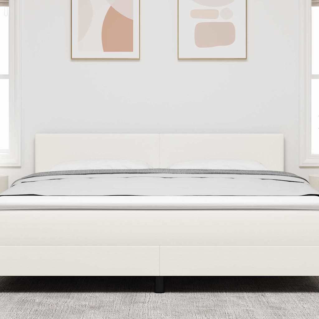 LED glava kreveta s LED trakama Krema 180 cm Kordura tekstil