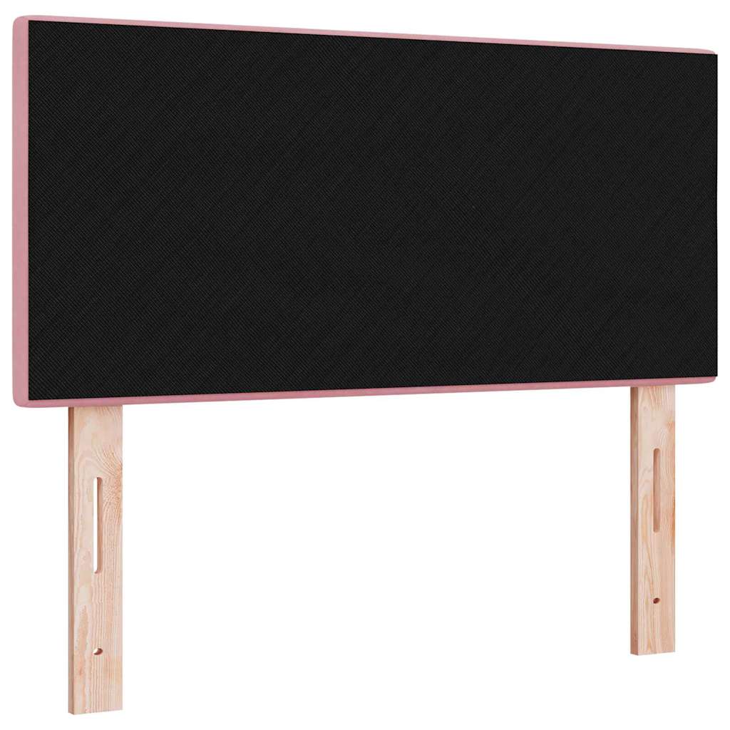LED glava kreveta s LED trakama Ružičasta 80 cm Baršun
