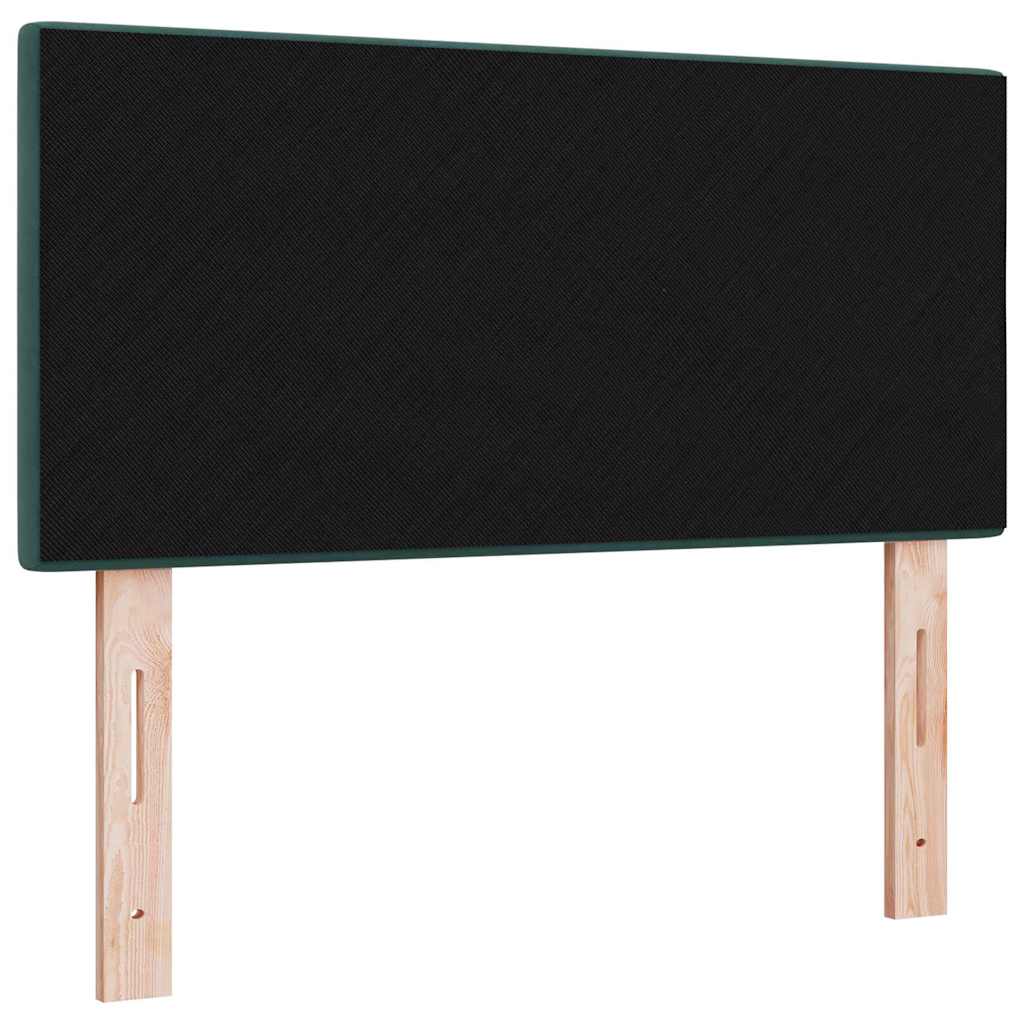 LED glava kreveta s LED trakama Zelena 90 cm Baršun