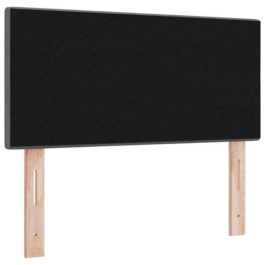 LED glava kreveta s LED trakama Tamno siva 100 cm tkanina