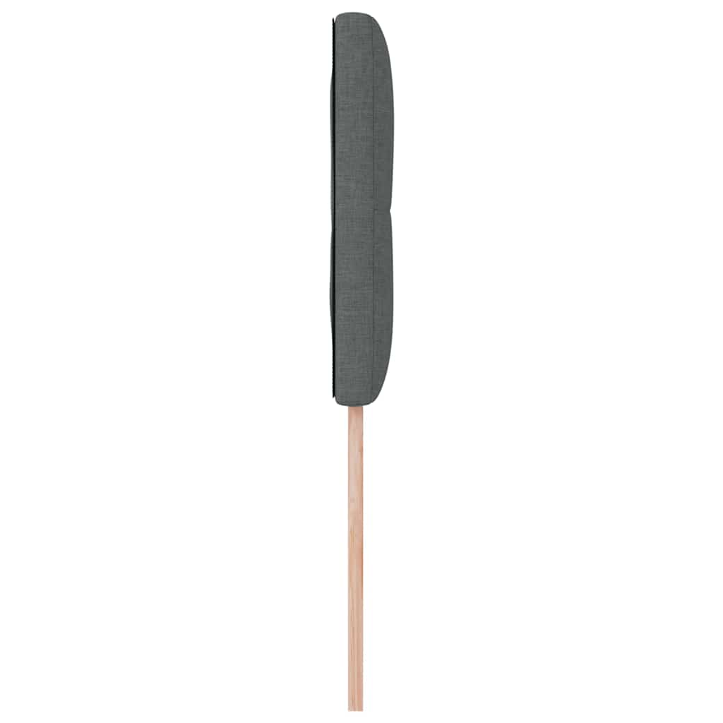 LED glava kreveta s LED trakama Tamno siva 100 cm tkanina