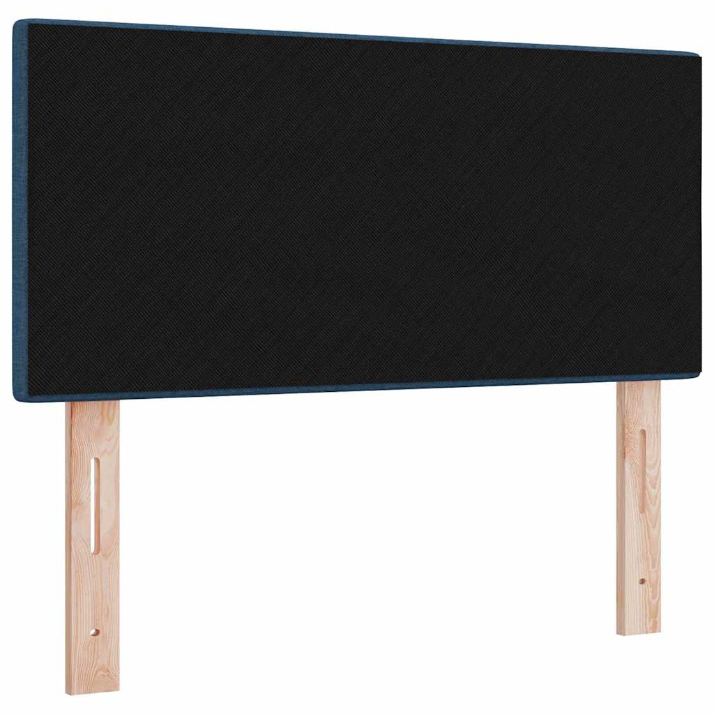 LED glava kreveta s LED trakama Plava 100 cm tkanina