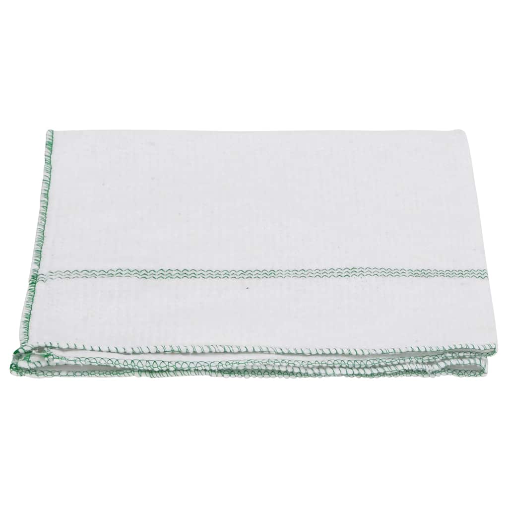 Krpe za čišćenje 5 kom bijele sa zelenim prugama 50 x 60 cm
