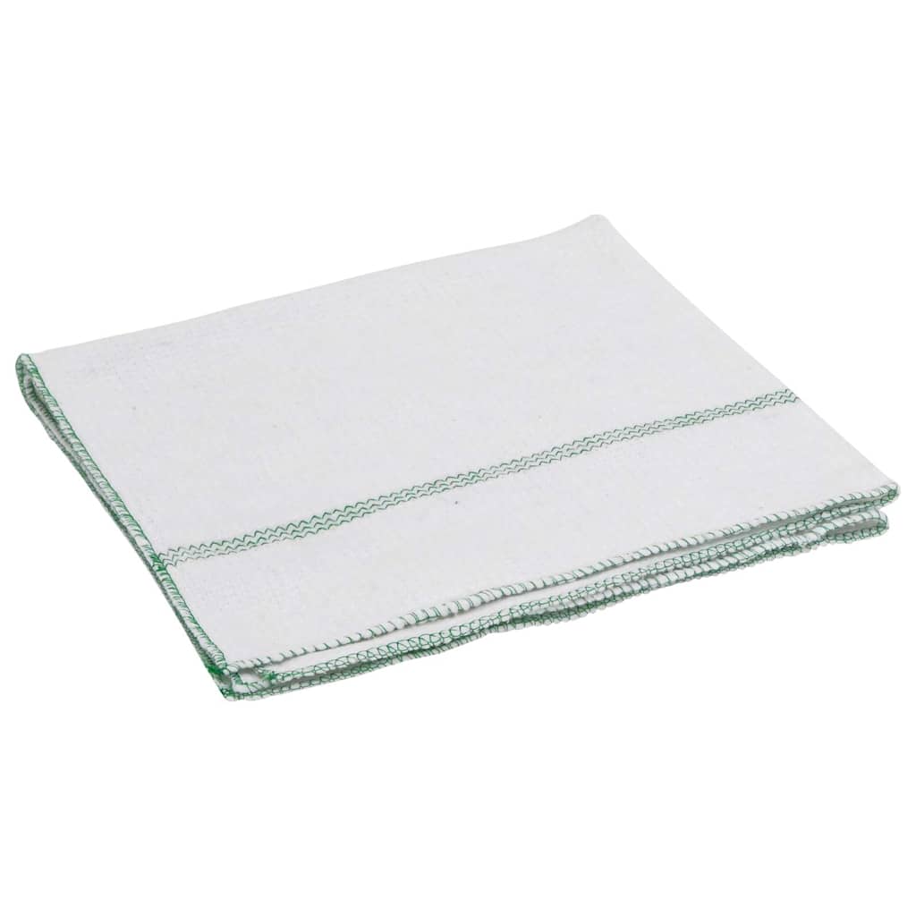 Krpe za čišćenje 50 kom bijele sa zelenim prugama 50 x 60 cm