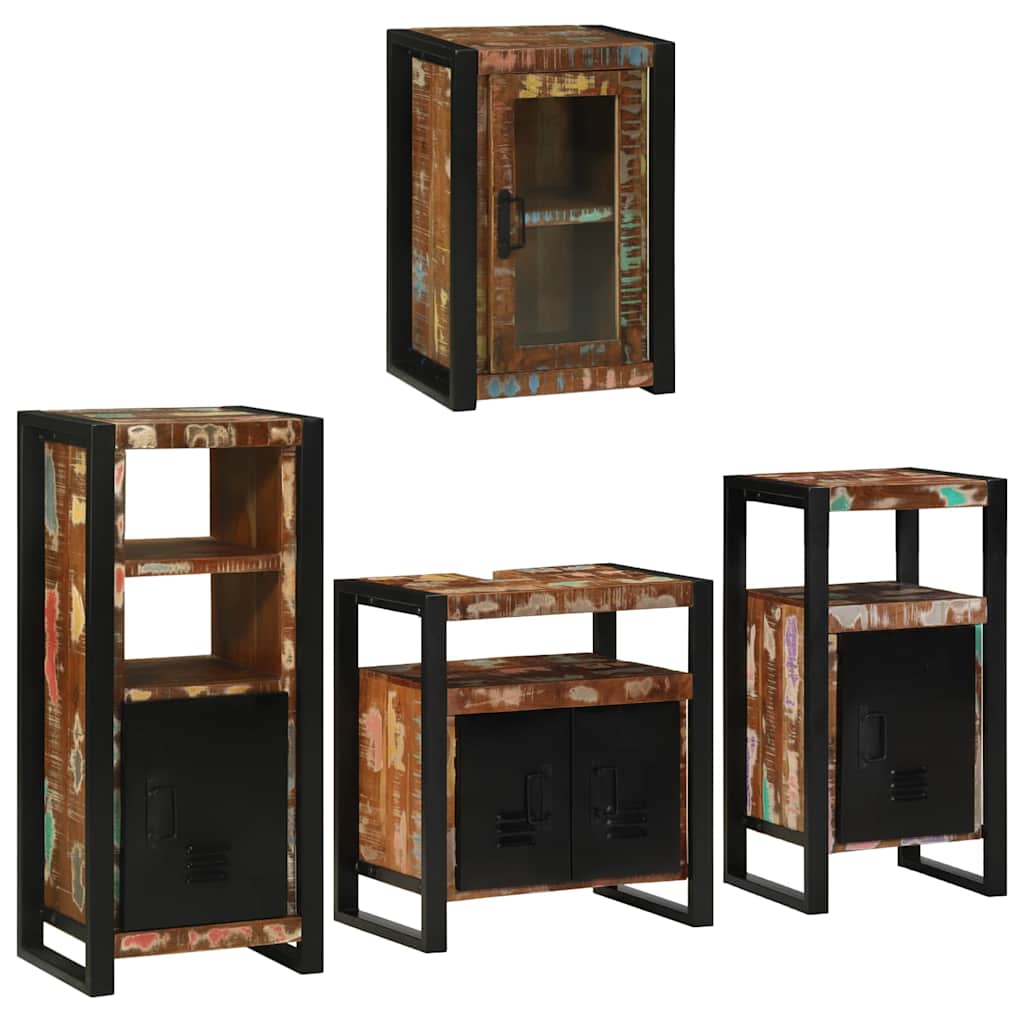 Set namještaja za kupaonicu 4 kom. Šareni 55 x 35 x 60 cm