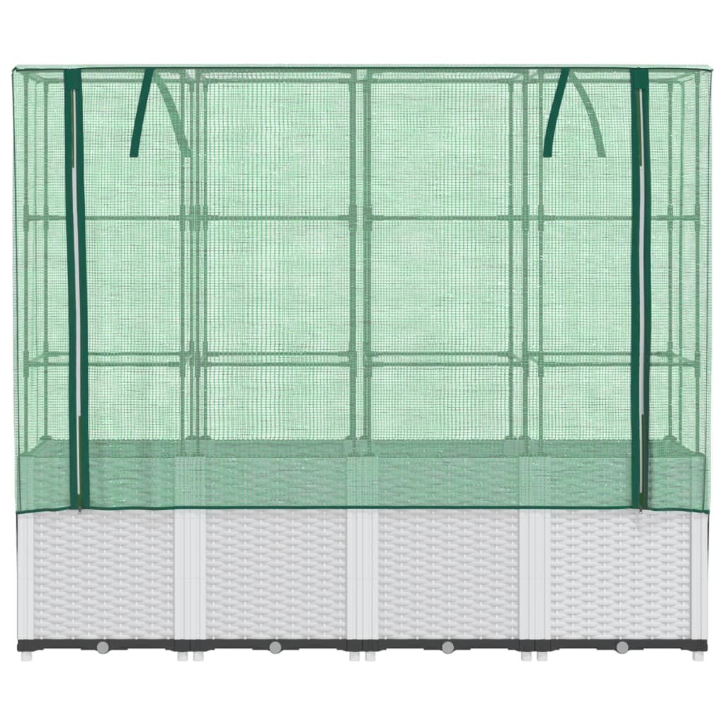 Povišena gredica s pokrovom za staklenik 160 x 40 x 153 cm