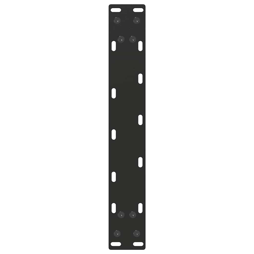 Noge za klub stolić U-oblik 2 kom Crne 30 x (30-31) cm Čelik