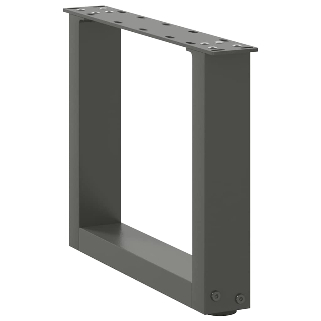 Noge za klub stolić U-oblik 2 kom antracit 30 x (30-31) cm čelik