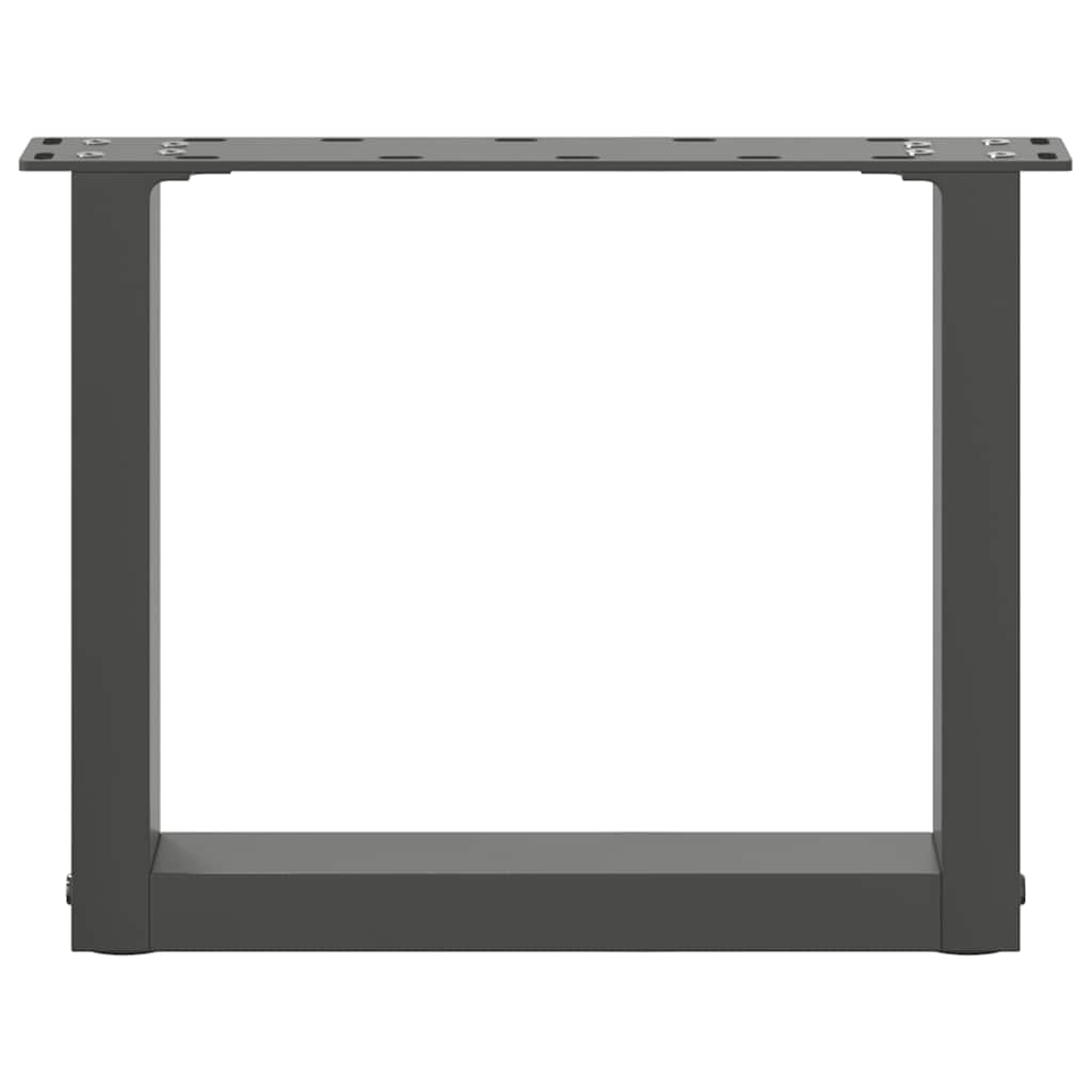Noge za klub stolić U-oblik 2 kom antracit 30 x (30-31) cm čelik