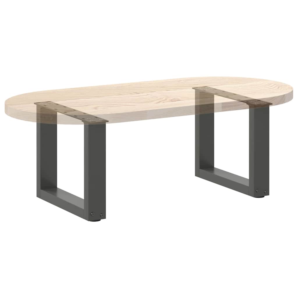 Noge za klub stolić U-oblik 2 kom antracit 30 x (30-31) cm čelik